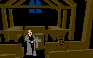 Prist flies out of church