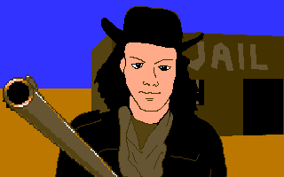 Eb's hat is shot off