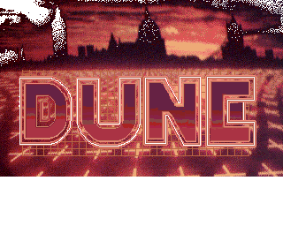 Logo with Dune written on it