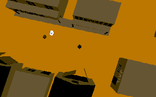 verhead shot of Not-Shane and enemy preparing to duel.