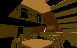 Not-Shane enters the second door upstairs