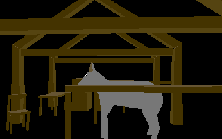 Pan inside Livery Stable