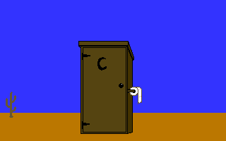 Moving target: outhouse.